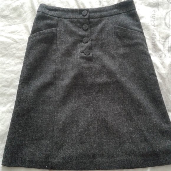 H&M grey A-line skirt size 4 - Picture 1 of 5